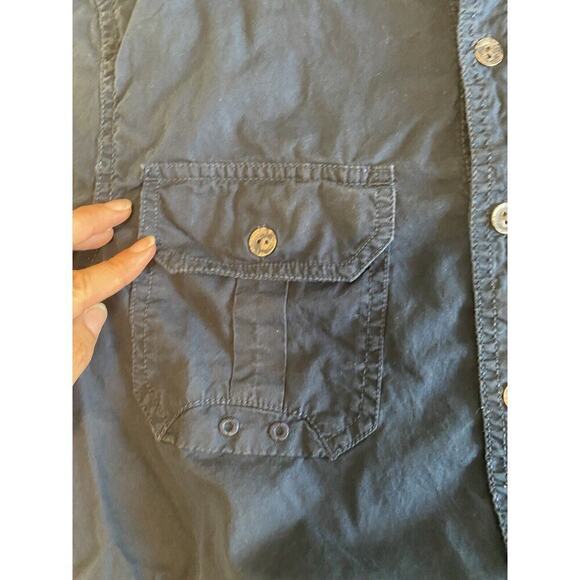 Converse One Star Short Sleeve Shirt Men’s Small Button Up Collar 100% Cotton - Picture 6 of 11